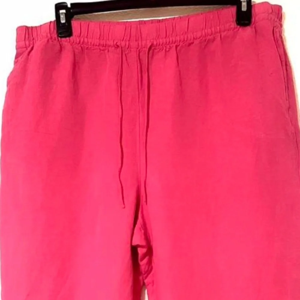 H&M Women’s Linen Blend Drawstring Casual Bottoms
